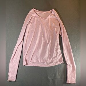 lululemon athletica Light Pink Long Sleeve Top